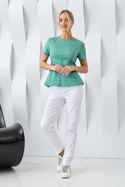 Туника женская Dr. Nice «Алекс», с коротким рукавом, зеленый, 46 - фото 3