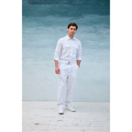 Комбинезон мужской Dr. Nice, с поясом с пряжкой, белый, 54