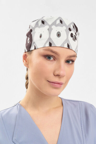 Шапочка медицинская Тезис TZ002, принт 