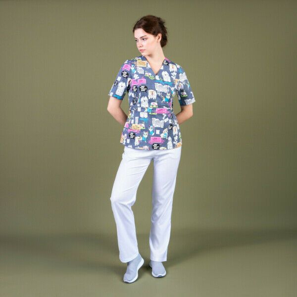 Брюки женские Тезис TZ315, белый, 38 - фото 1