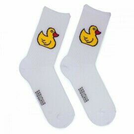 Носки мужские, "Кря-Кря", белый, 41-45