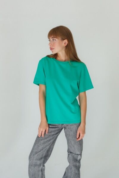 Футболка женская Тезис, зеленый, 50-52 - фото 0