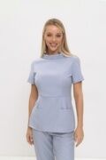 Туника женская Dr. Nice «Ирэн», со стойкой, серый, 46