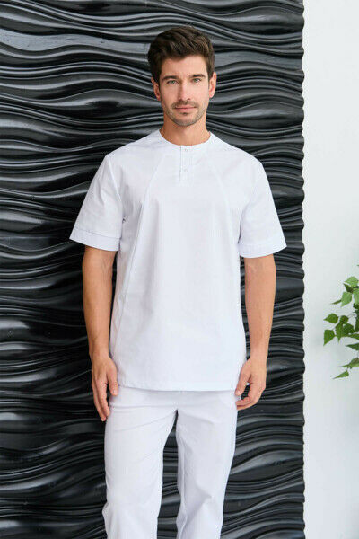 Туника мужская Dr. Nice на 2-х кнопках, белый, 50 - фото 0