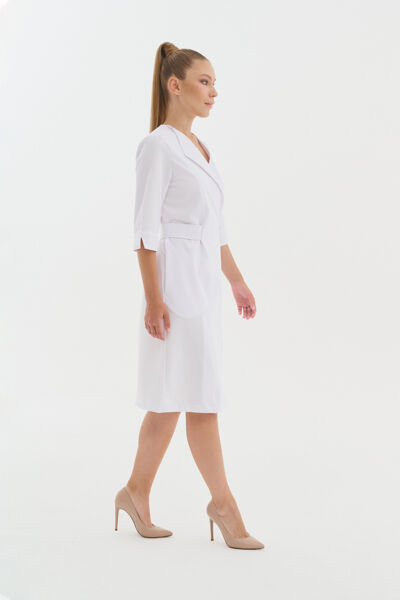 Халат-платье Тезис TZ150, белый, 44 - фото 1