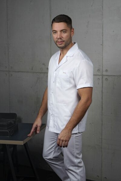 Блуза мужская «Скай», белый, 56 - фото 1