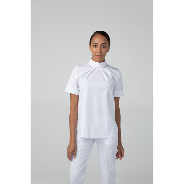 Туника женская Dr. Nice на кнопках сзади, белый, 44 - фото 2