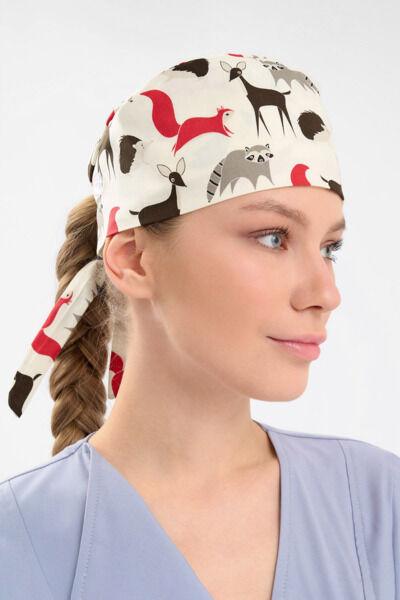 Шапочка медицинская Тезис TZ002, принт 