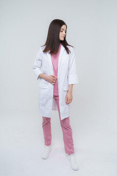 Халат женский Тезис TZ120, белый, 48 - фото 4