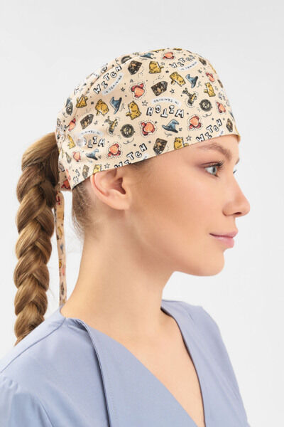 Шапочка медицинская Тезис TZ002, принт 