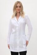 Халат женский 233 Streich, длинный рукав, белый, 52