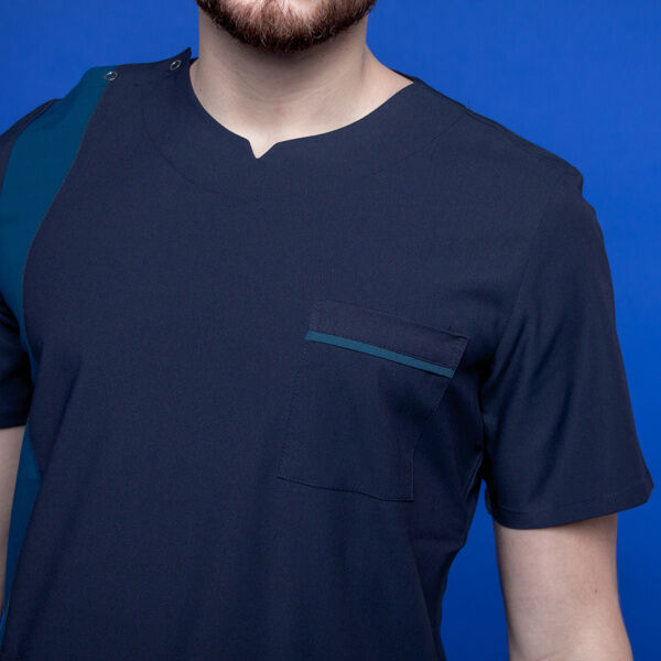 Туника мужская 260 Wisconsin, R148-176 синий/сине-зеленый, M - фото 4