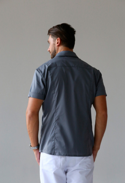 Рубашка мужская «Терапи», серый, 46 - фото 3
