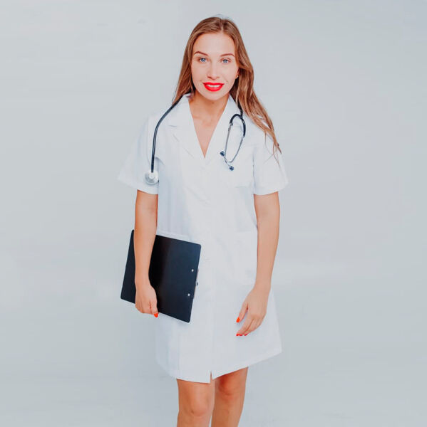 Халат женский PULSE, белый, M - фото 1