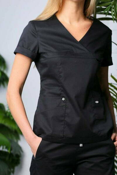 Блуза женская «Альфа», черная, 54 - фото 2