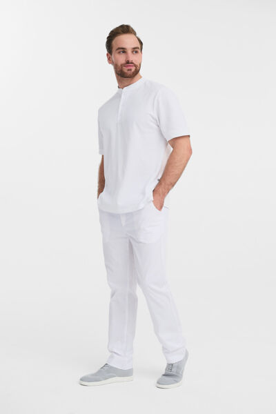 Поло мужское Тезис TZ560, белый, 54 - фото 4