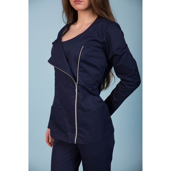 Туника женская Dr. Nice с косой молнией, синий, 42 - фото 3