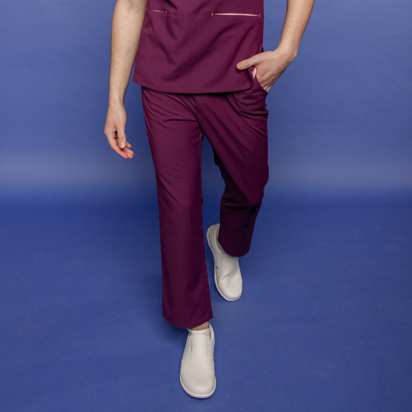 Брюки мужские, R143 пурпурно-фиолетовый, S - фото 0