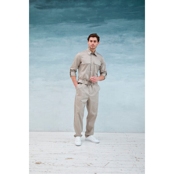 Комбинезон мужской Dr. Nice, с поясом с пряжкой, бежевый, 52 - фото 0