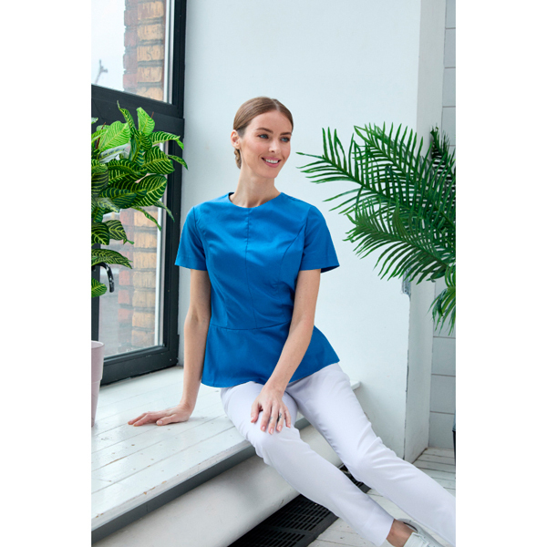 Туника женская Dr. Nice «Алекс», с коротким рукавом, голубой, 46 - фото 1