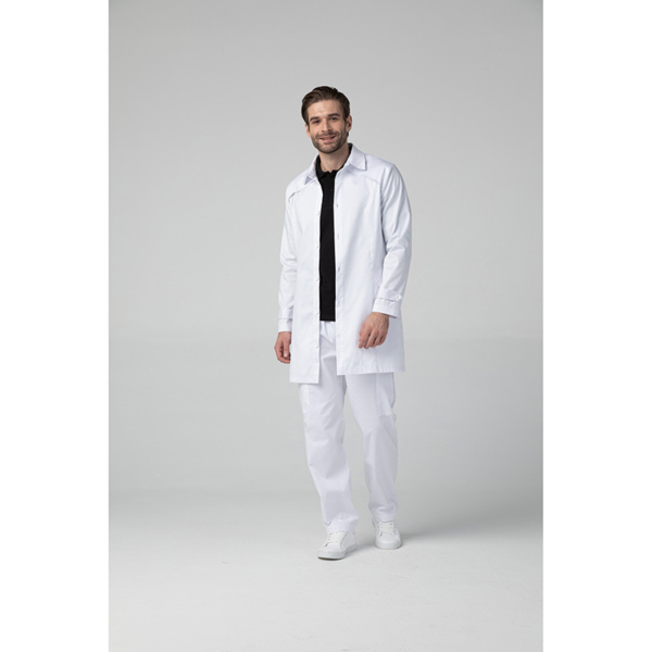 Халат мужской Dr. Nice с воротником, белый, 52 - фото 5