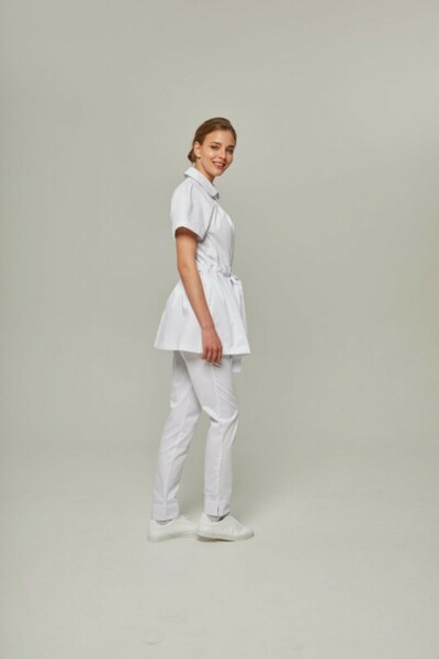 Туника женская Dr. Nice на пуговицах, белый, 48 - фото 1