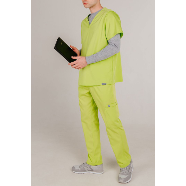 Брюки медицинские мужские Northam, салатовый, S - фото 1