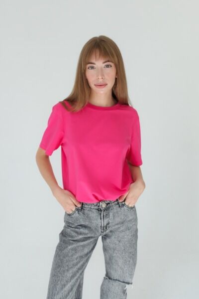 Футболка женская Тезис, фуксия, 50-52
