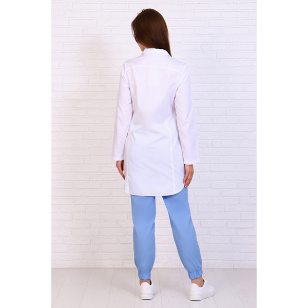 Халат женский 256, длинный рукав, белый, 50 - фото 3