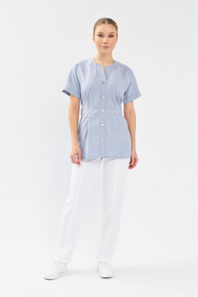 Рубашка женская Тезис TZ462, серый, 44 - фото 1