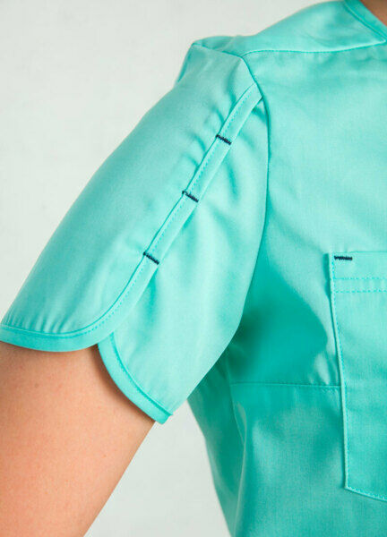 Туника женская, зеленый, 46 - фото 3