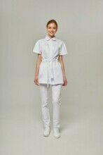 Туника женская Dr. Nice на пуговицах, белый, 48