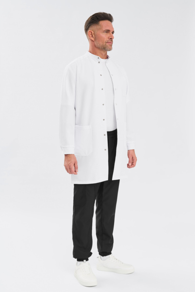 Халат мужской на кнопках Тезис TZ811, белый, 58 - фото 2