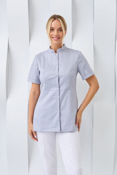Туника женская Dr. Nice на кнопках, серый, 44 - фото 4