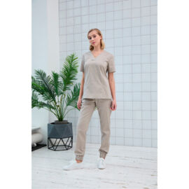 Топ женский Dr. Nice, хирургический, бежевый, 52