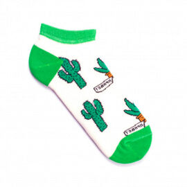 Носки женские, "Кактусы", белый, 36-40
