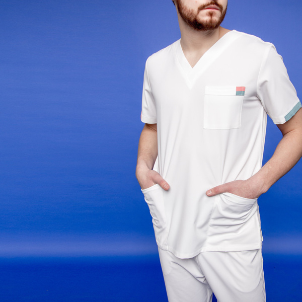 Туника мужская 258 Michigan, R150 белый, L - фото 1