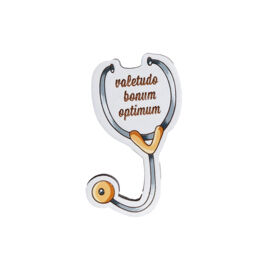 Значок "Фонендоскоп", желтый