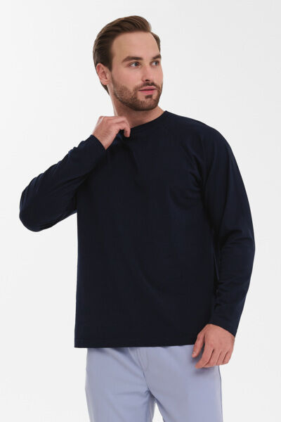 Лонгслив мужской Тезис TZ512, темно-синий, 48 - фото 3