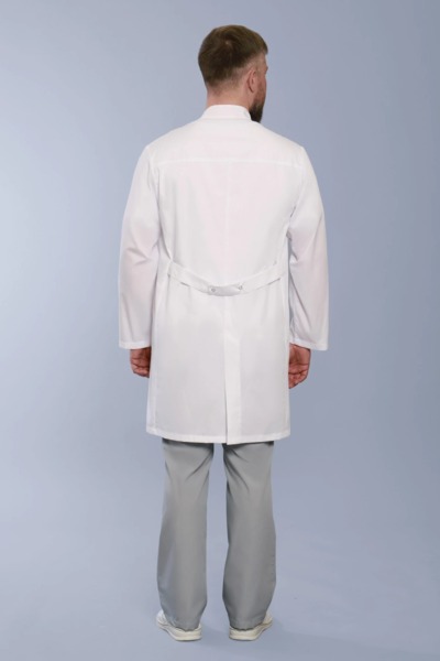 Халат мужской 550, длинный рукав, белый, 48 - фото 3
