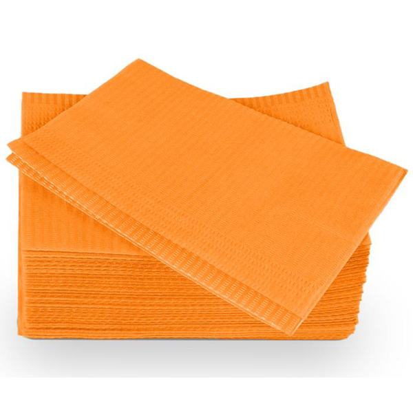Dry-Back Dental Bibs - нагрудник, цвет оранжевый, 500 шт