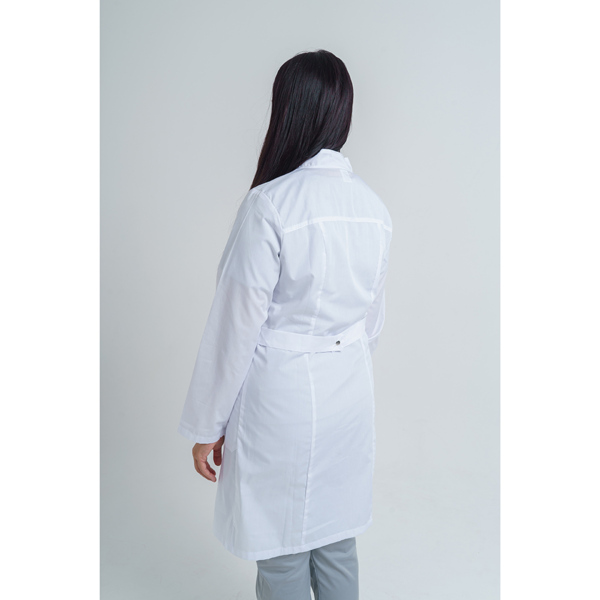 Халат женский на кнопках 248 Ultra, длинный рукав, белый, 54 - фото 1