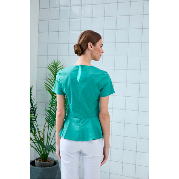 Туника женская Dr. Nice «Алекс», с коротким рукавом, зеленый, 42 - фото 2
