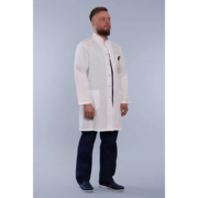 Халат мужской 502 Ultra, длинный рукав, белый, 62