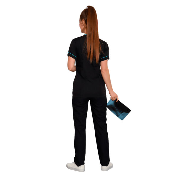 Туника женская 455 с голубыми вставками, черный, 52 - фото 2