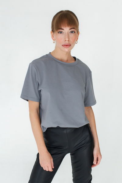 Футболка женская Тезис, серый, 50-52 - фото 1