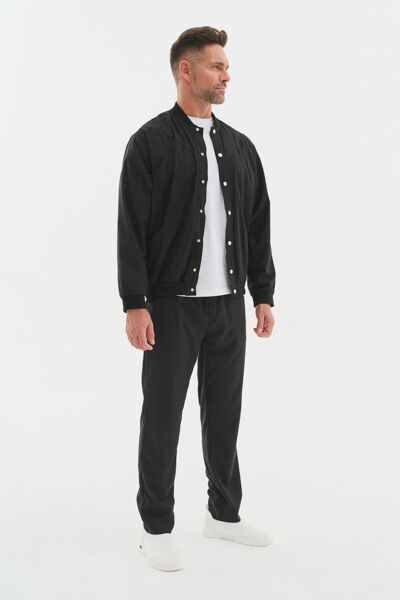 Бомбер мужской Тезис TZ690, черный, 52 - фото 1