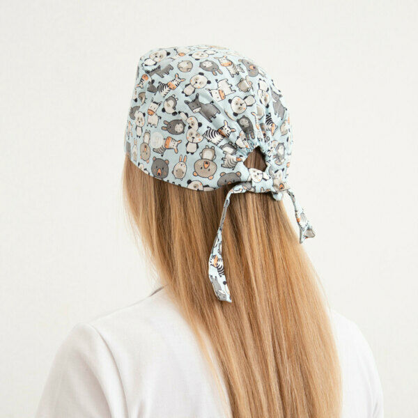 Шапочка медицинская, принт