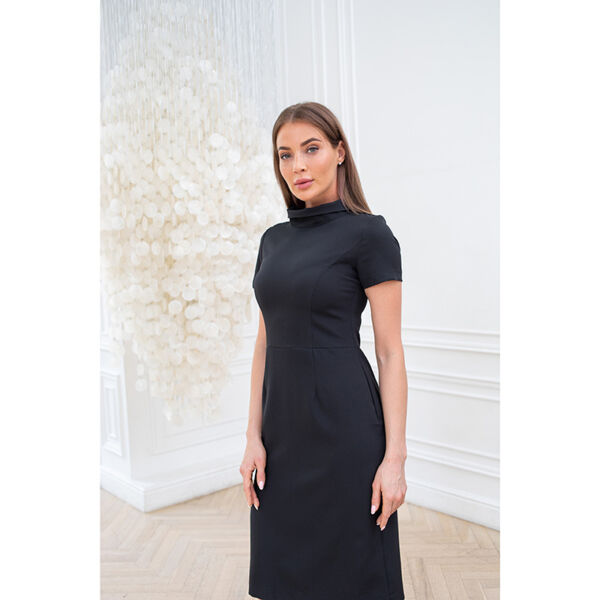 Платье Dr. Nice «Beauty» со стойкой, черный, 48 - фото 1