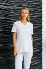 Туника женская Dr. Nice, короткий рукав, белый, 44